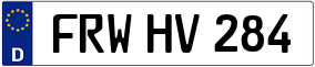 Trailer License Plate